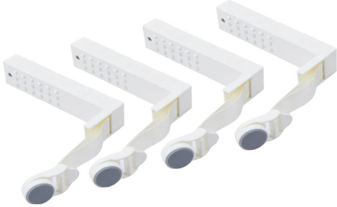 인앳홈 침대 시트 고정기 4P, 그레이