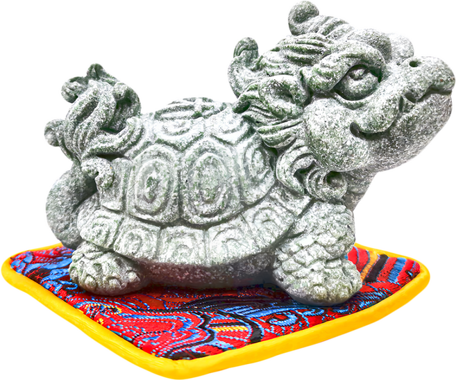 升官發財 青砂石龍龜擺件 HS-3004 8 x 5.6 x 5.2cm, 青砂石, 1組