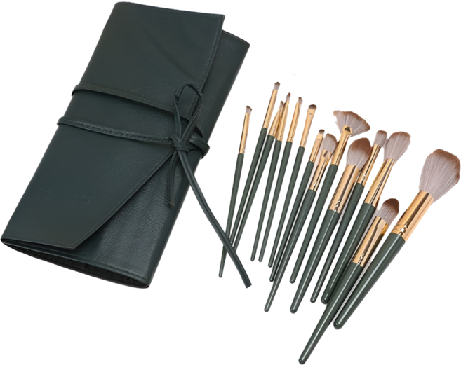 라메디 메이크업 브러쉬 14종 + 파우치 세트, 1개, 혼합색상