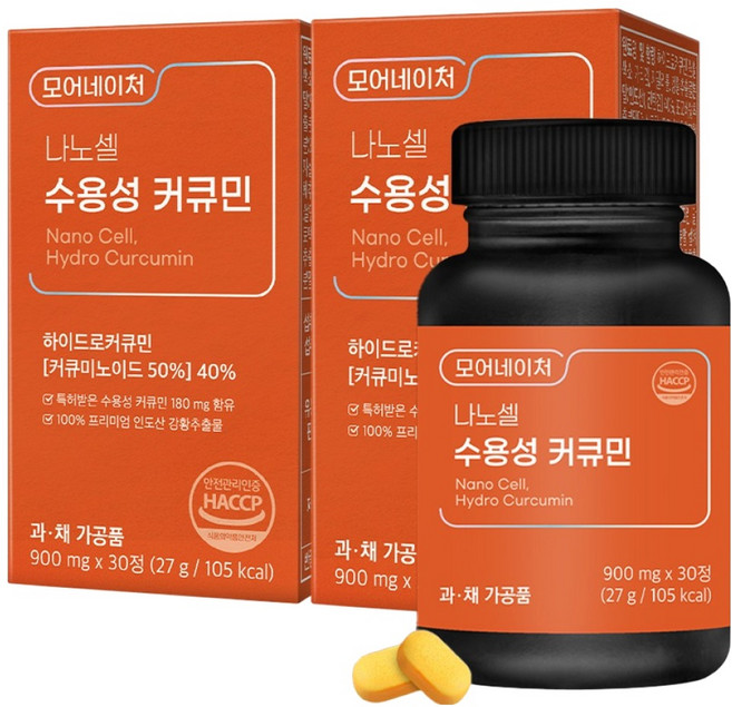 모어네이처 나노셀 수용성 커큐민, 30정, 2개