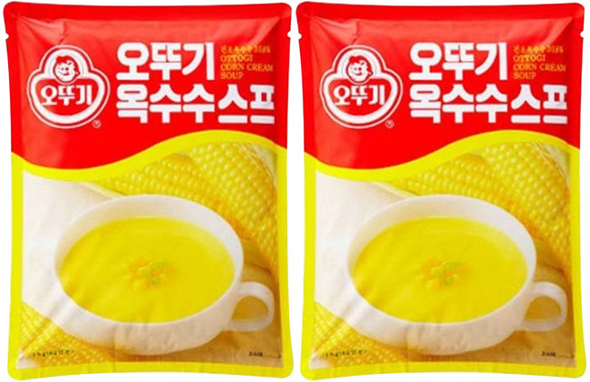 오뚜기 옥수수 스프, 1kg, 2개