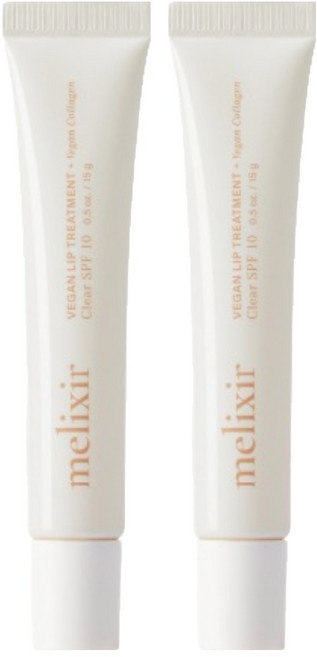 melixir 膠原蛋白護唇膏, 15g, 2個, 1 透明SPF