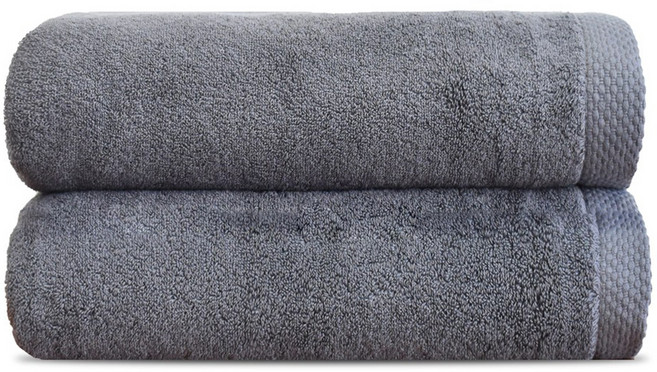 쥬련제작소 프리미엄 호텔수건 450g 40수 코마사, 딥그레이, 2개