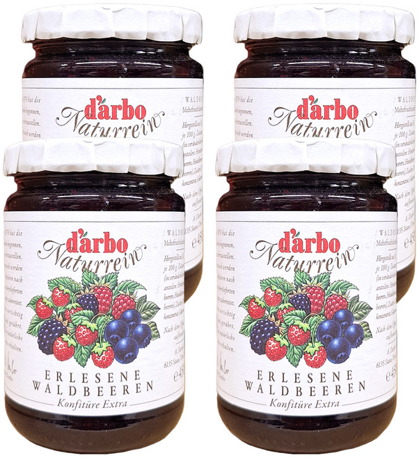 d'arbo 德寶 奧地利高品質果醬 森林莓果, 450g, 4罐