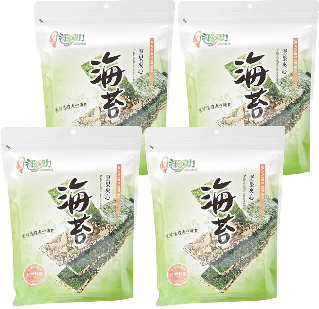 WEI SHEN FAR 維盛發 海苔堅果夾心, 40g, 4包
