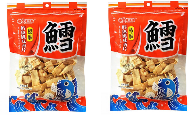惠香 鱈魚風味椒麻香片, 180g, 2包