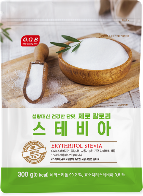 OQB 스테비아 설탕, 300g, 1개