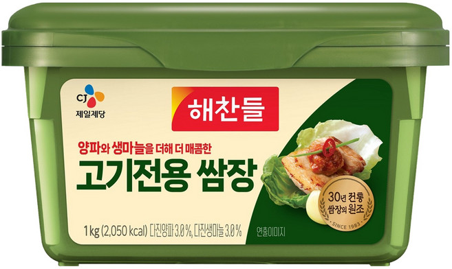 해찬들 고기 전용 쌈장, 1kg, 1개