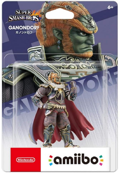 Nintendo 任天堂 amiibo 公仔 任天堂明星大亂鬥系列 加儂多夫, 深棕色, 1個