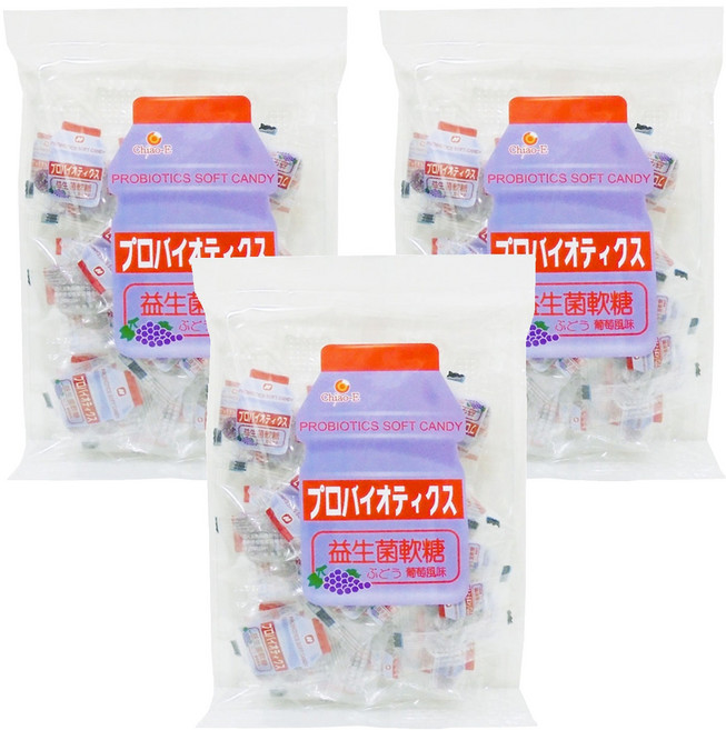 Chiao-E 巧益 益生菌 葡萄軟糖, 110g, 3袋