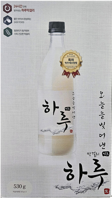 찬샘 하루 막걸리 키트, 530g, 1개