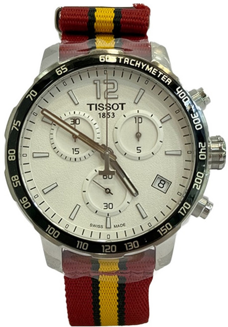 TISSOT 天梭 Quickster NBA 邁阿密熱火特別版計時腕錶