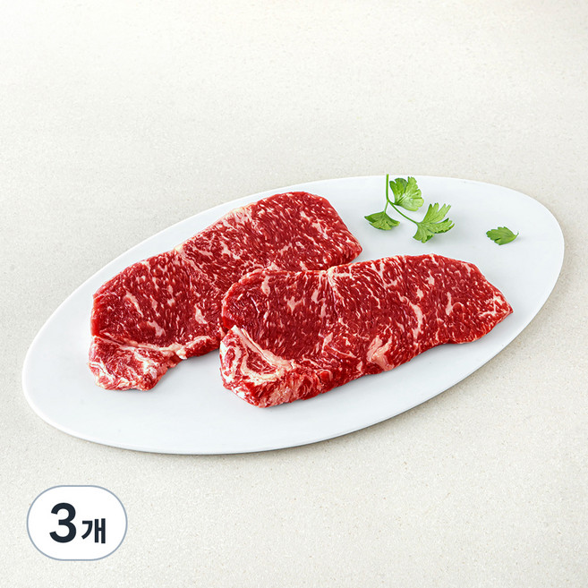 농협안심한우 1등급 채끝 구이용 (냉장), 200g, 3개