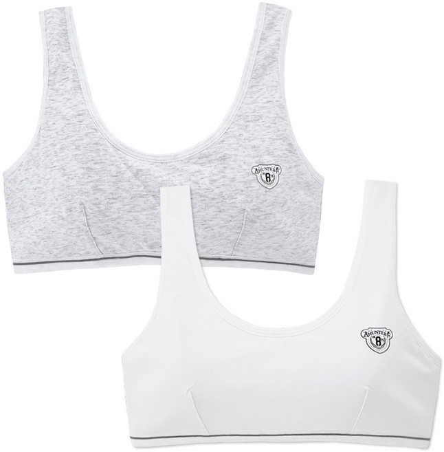 주니데이 주니어 1단계 넘버8 브라 2종 세트