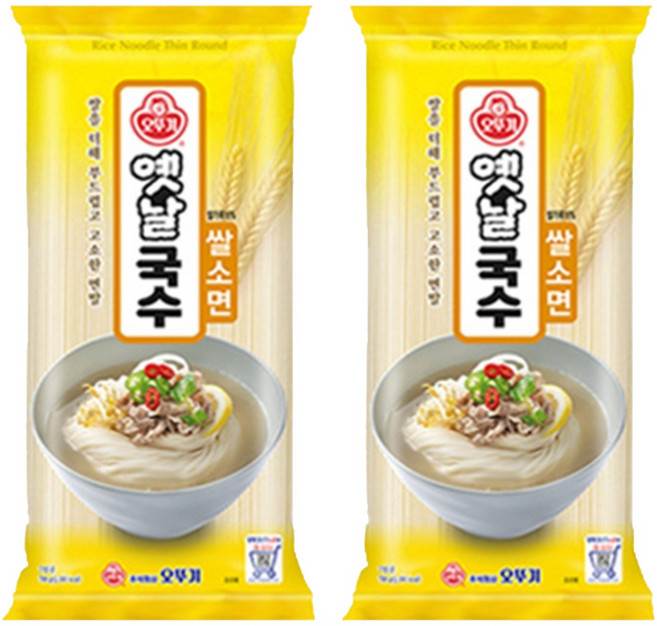 오뚜기 옛날국수 쌀소면, 700g, 2개
