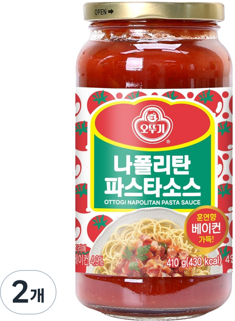 오뚜기 나폴리탄 파스타소스, 410g, 2개