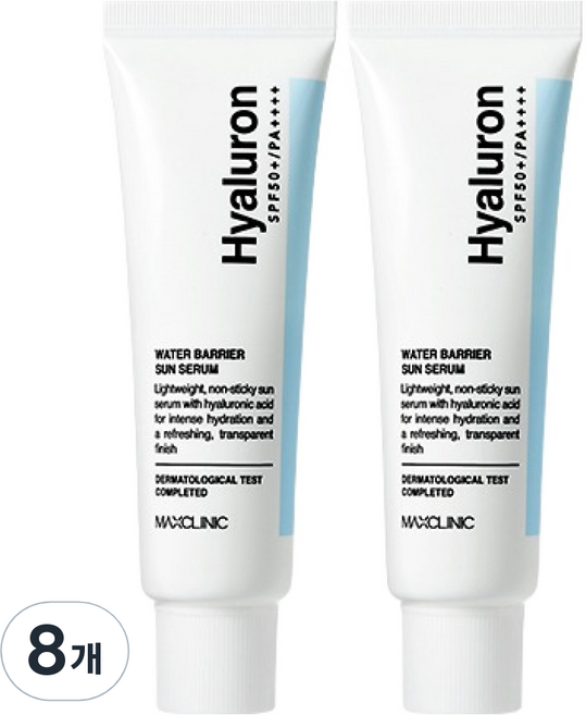 MAXCLINIC 玻尿酸水潤屏障防曬精華 SPF50+ PA++++, 8個, 40ml