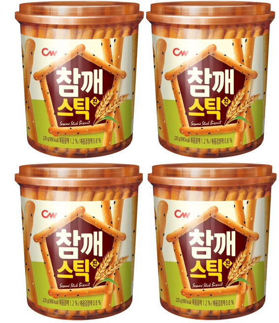 청우식품 참깨스틱 진, 85g, 10개