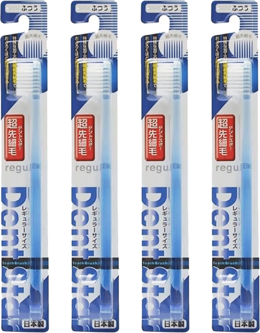 日本稻田齒 0.02尖端超極細毛牙刷 一般型 硬度普通 顏色隨機, 1入, 4支