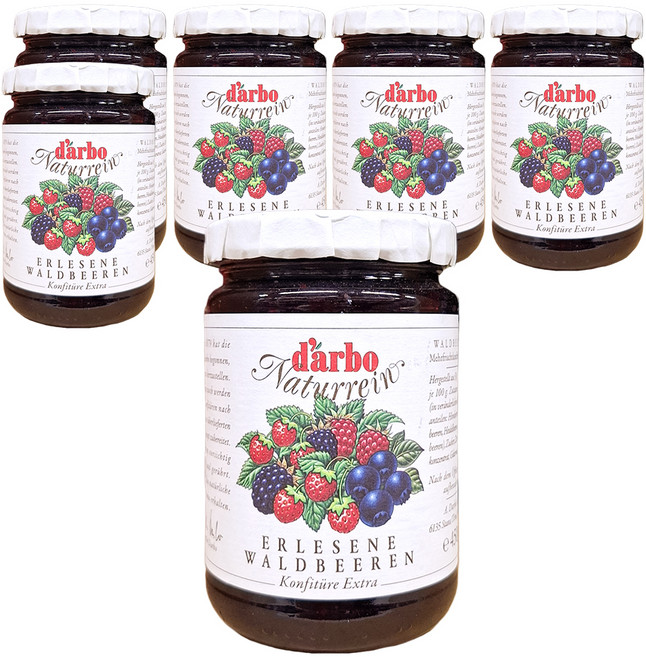d'arbo 德寶 奧地利高品質果醬 森林莓果, 450g, 6罐