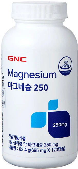 GNC 마그네슘 250, 120정, 1개 - 쿠팡