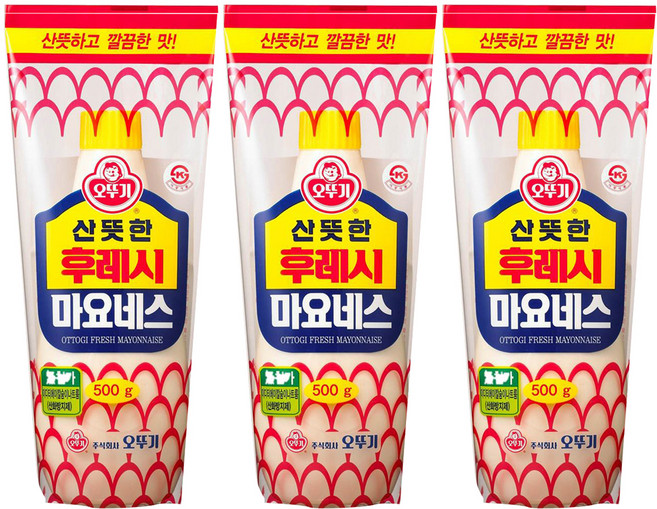 OTOKI 不倒翁 清爽美乃滋, 500g, 3個