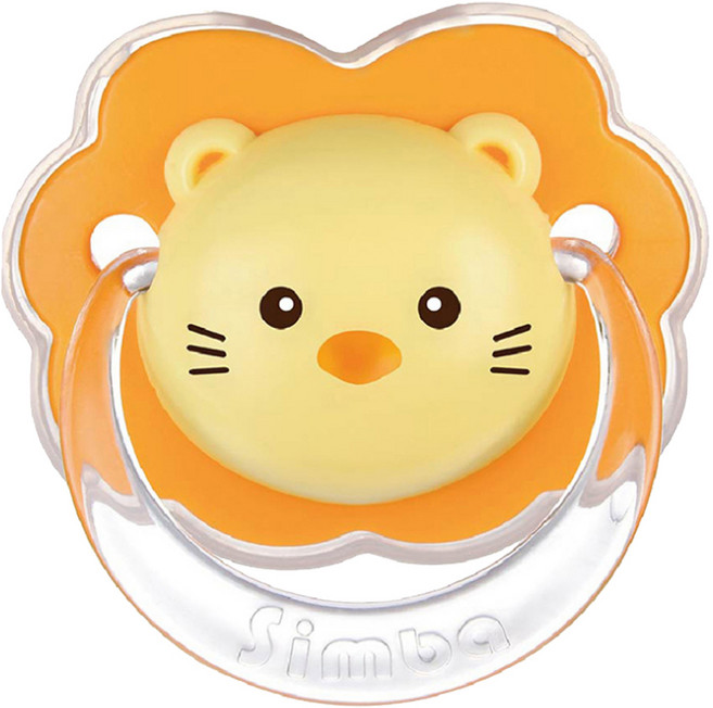 Simba 小獅王辛巴 拇指安撫奶嘴 較大, 6個月以上, Orange, 1個