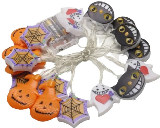 節慶佈置燈串 3m 萬聖款, 幽靈蜘蛛, 1個