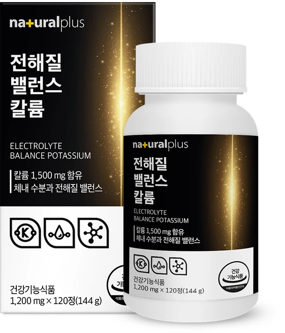 내츄럴플러스 전해질 밸런스 칼륨, 120정, 1개 - 쿠팡