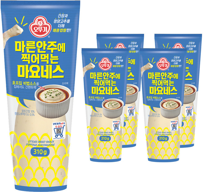 오뚜기 마른안주에 찍어먹는 마요네스, 310g, 5개