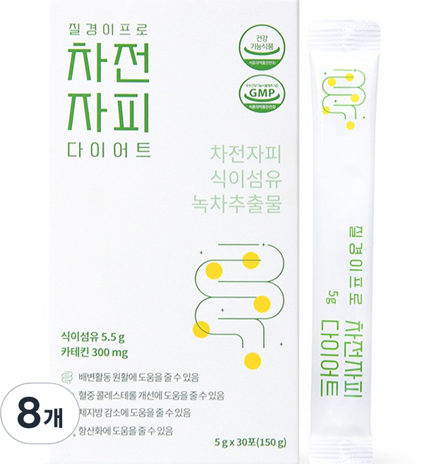 질경이 프로 차전자피 다이어트 30p, 150g, 8개
