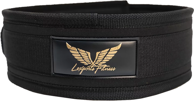Lexports Fitness 勵動風潮 專業重訓舉重腰帶 核心保護型, 石墨黑, 1個