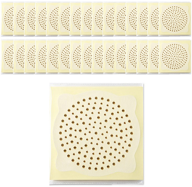 ROJI 간편 욕실 배수구 머리카락 거름망200p, 화이트