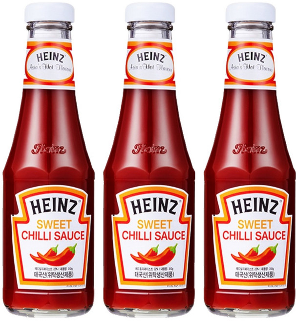 하인즈 스위트 칠리 소스, 310g, 3개