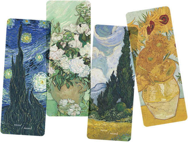 리코즈 명화 책갈피 4종 세트, 01 고흐, 1세트