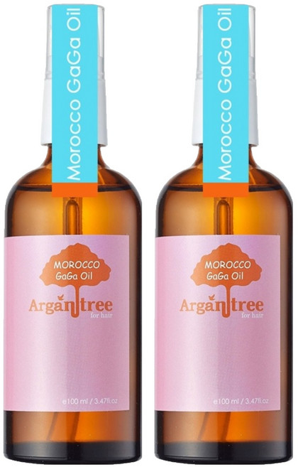 DR.GAGA 不黏手護色版摩洛哥堅果護髮油 甜愛戀, 100ml, 2瓶