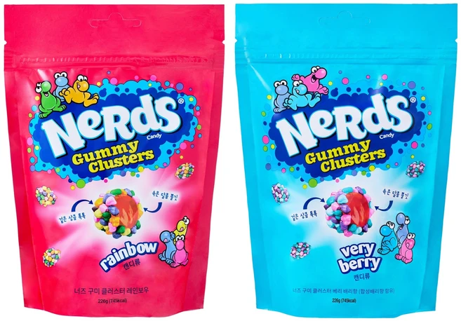 너즈 구미 클러스터 베리베리 226g + 레인보우 226g, 1세트 - 쿠팡