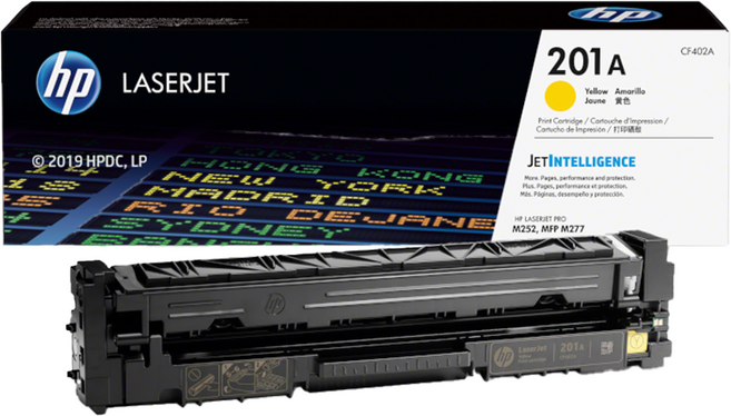 hp 惠普 201A 碳粉匣 CF402A, 黃色, 1個