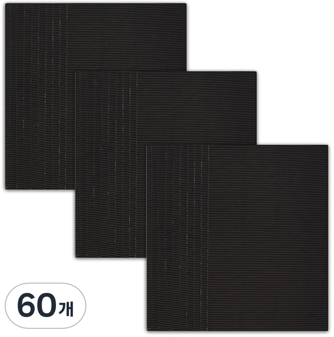 마다꾸미 컬러 골판지, 30 블랙, 60개