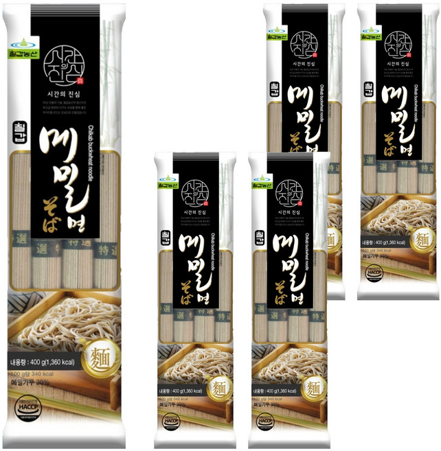 칠갑농산 메밀면, 400g, 5개