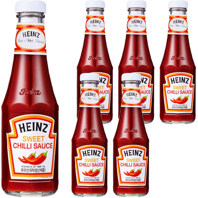 하인즈 스위트 칠리 소스, 310g, 6개