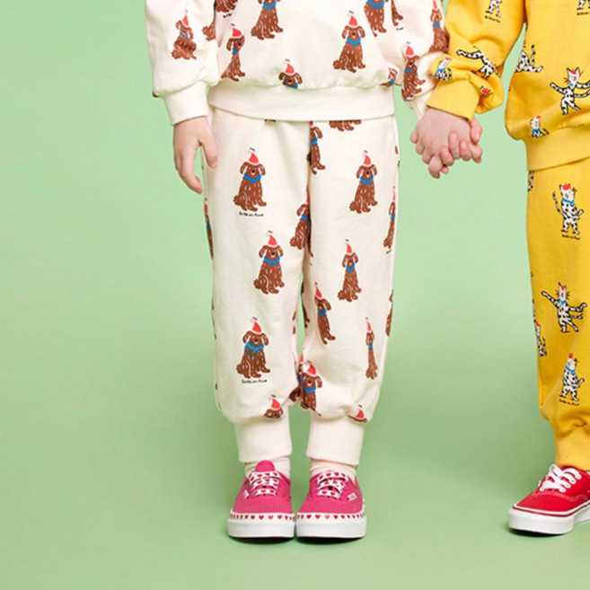 베베드피노언더웨어 아동용 도그저지 팬츠 BU33PD401