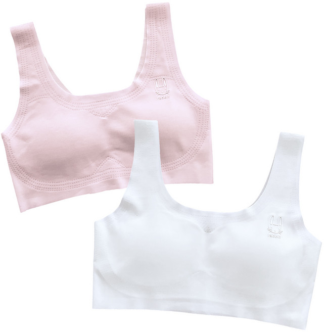 주니데이 심리스 레빗 학생 브라 1단계 2종 세트