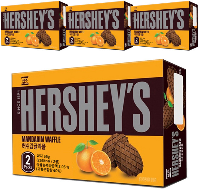 허쉬 감귤 와플, 55g, 4개