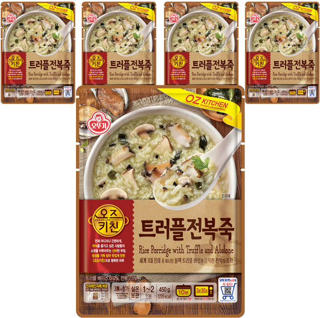 OTOKI 不倒翁 松露鮑魚粥調理包, 450g, 5個