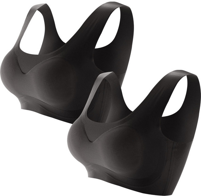 글램공감 유스 심리스 브라 무봉제 누디 브라탑 2종세트