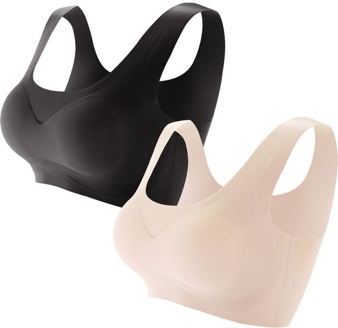 글램공감 유스 심리스 브라 무봉제 누디 브라탑 2종세트