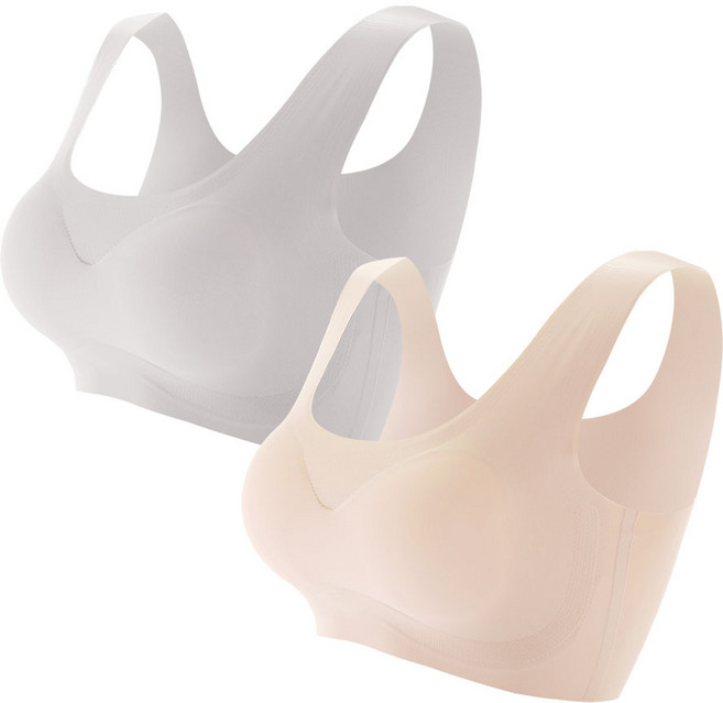 글램공감 유스 심리스 브라 무봉제 누디 브라탑 2종 세트