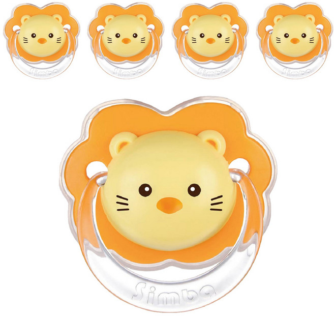 Simba 小獅王辛巴 拇指安撫奶嘴 較大, 6個月以上, 辛巴 橘色, 5個