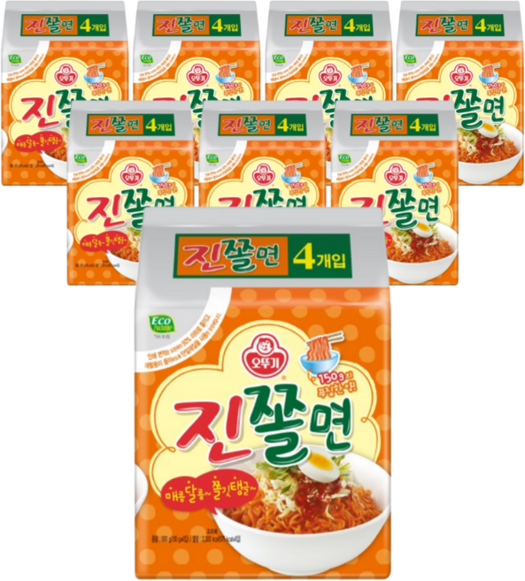 오뚜기 진쫄면, 600g, 8개